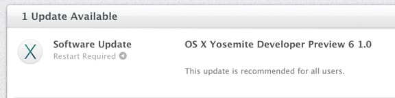 Вышла OS X Yosemite Developer Preview 6
