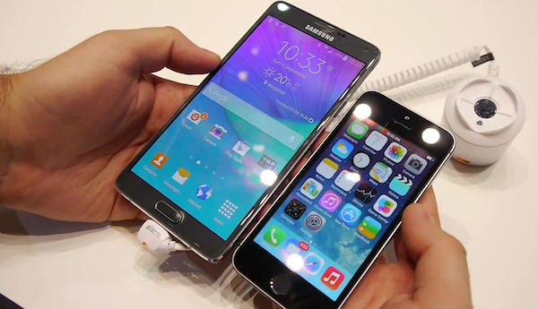 Note 4 vs. iPhone 5s